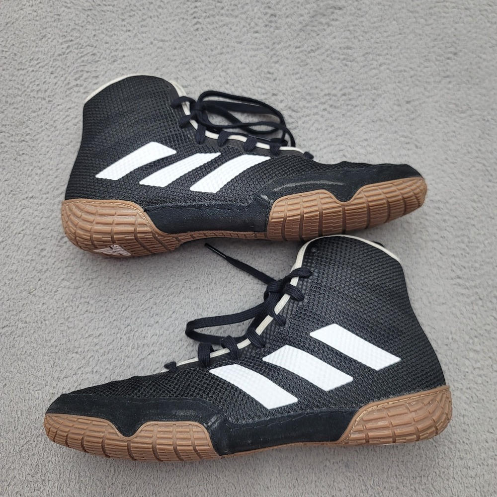 Adidas Tech Fall 2.0 Mens Size 6.5 Wrestling Shoes Sneakers Black White FZ5388